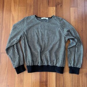 MaxMara Houndstooth Wool Sweatshirt